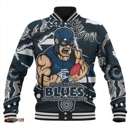 Amazing Aussie Carlton Blazing Spirit Of Victory Baseball Jacket