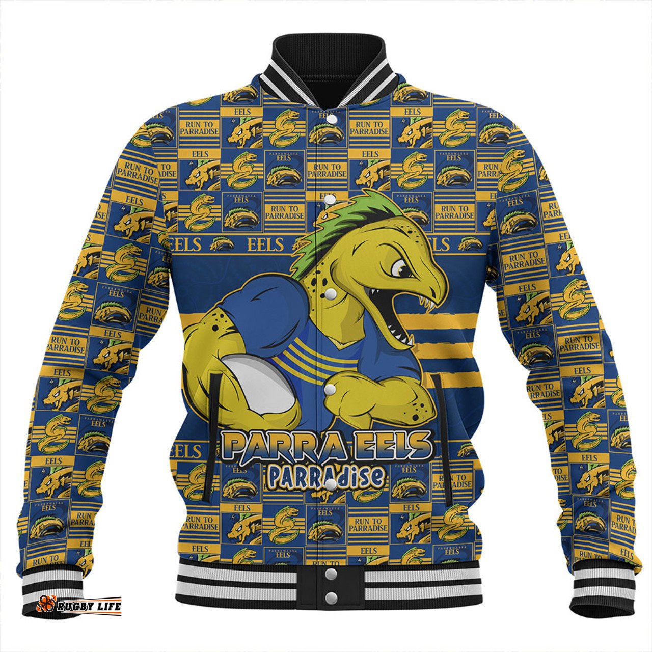 Amazing Aussie Parramatta Eels Champion���s Pride Comic Style Baseball Jacket