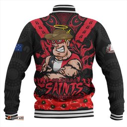Amazing Aussie St Kilda Ripped Legacy Of The Game The ANZAC Spirit Lives On Baseball Jacket