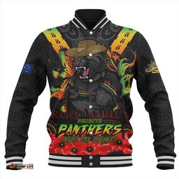 Amazing Aussie Penrith Panthers Ripped Legacy Of The Game The ANZAC Spirit Lives On Baseball Jacket