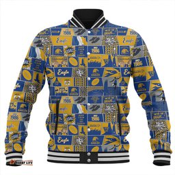 Amazing Aussie West Coast Eagles Legacy Of The Pride Comic Style Baseball Jacket