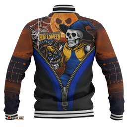 Amazing Aussie West Coast Eagles Halloween Night Reaper Baseball Jacket