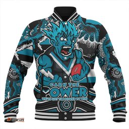 Amazing Aussie Port Adelaide Blazing Spirit Of Victory Baseball Jacket