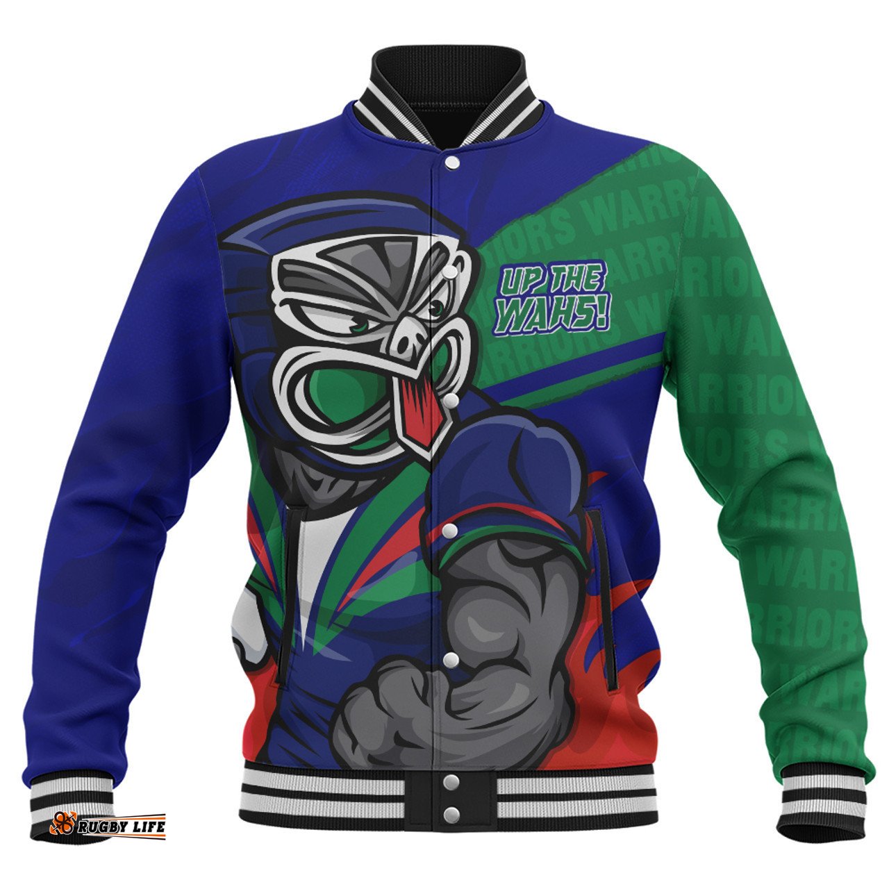 Amazing Aussie New Zealand Warriors Defend The Pride Baseball Jacket