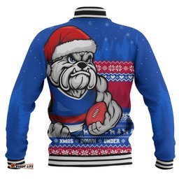 Amazing Aussie Western Bulldogs Merry Christmas Down Under Footy Power Style Baseball Jacket
