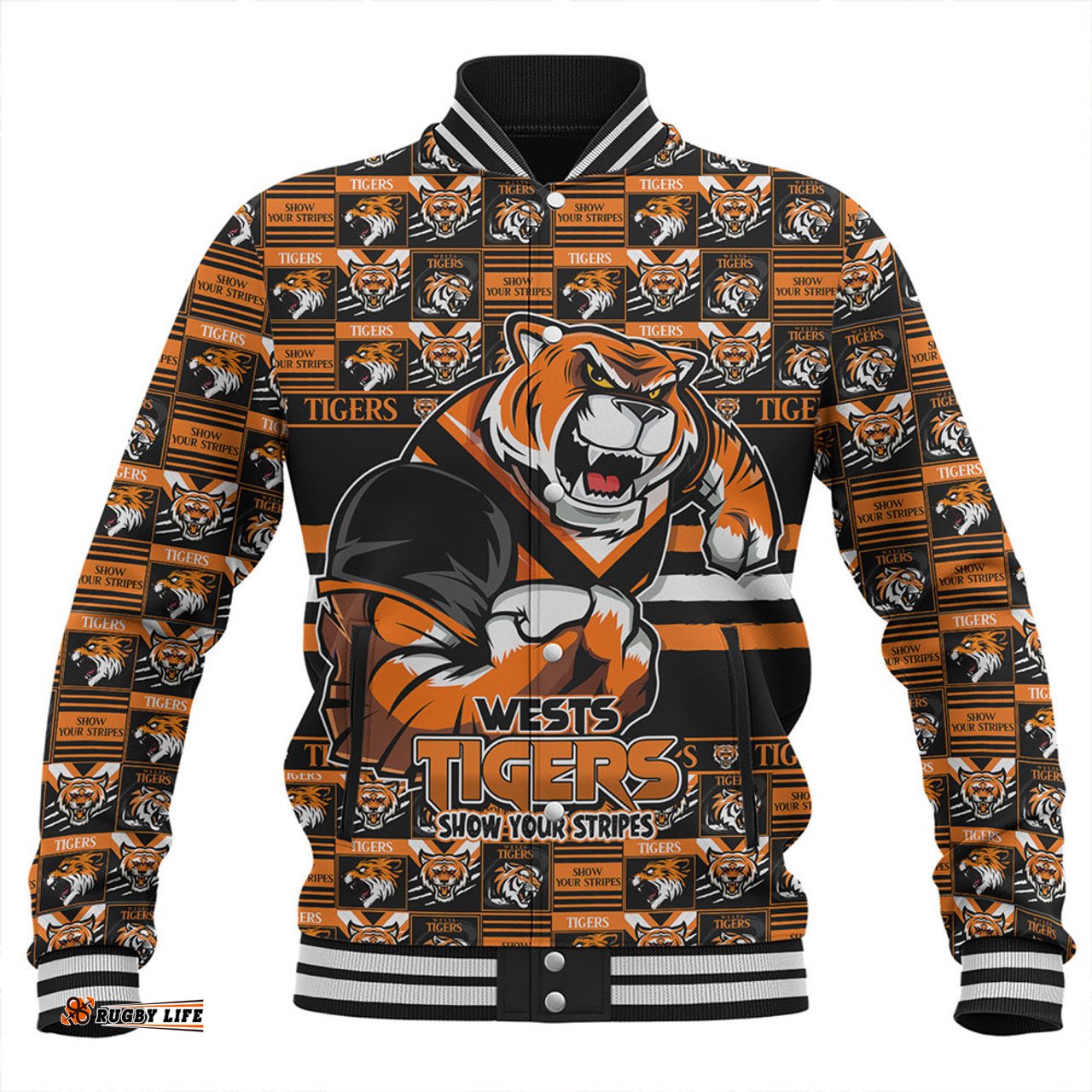 Amazing Aussie Wests Tigers Champion���s Pride Comic Style Baseball Jacket
