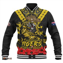 Amazing Aussie Richmond Ripped Legacy Of The Game The ANZAC Spirit Lives On Baseball Jacket