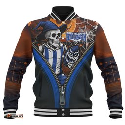 Amazing Aussie North Melbourne Halloween Night Reaper Baseball Jacket