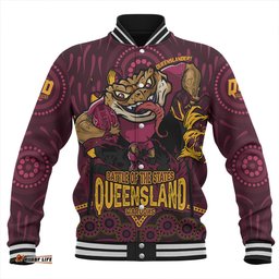 Amazing Aussie Queensland Maroons State Crusher Maroons Baseball Jacket