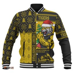 Amazing Aussie Richmond Merry Christmas Knit Style Festive Spirit Baseball Jacket