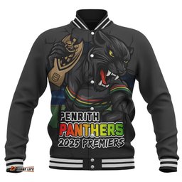 Amazing Aussie Penrith Panthers Unleash Power In The Ultimate Battle Baseball Jacket