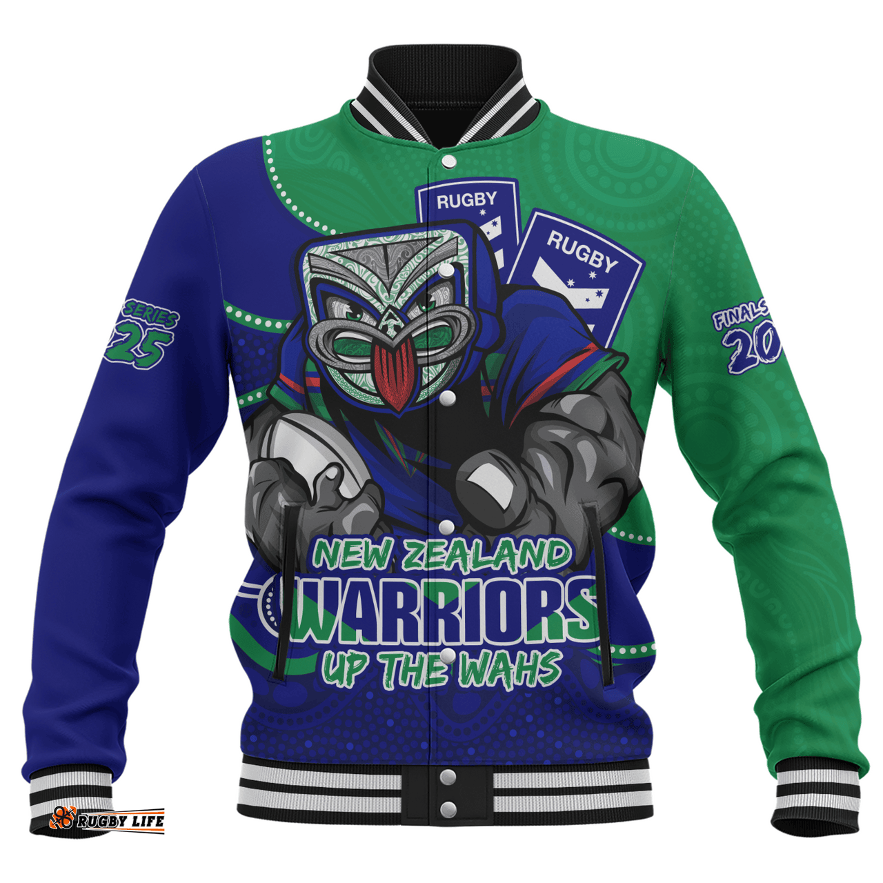 Amazing Aussie New Zealand Warriors Battle For Glory Rugby Finals Edition Baseball Jacket