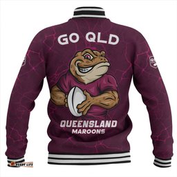 Amazing Aussie Queensland Maroons Go QLD Maroons Break The Limit Baseball Jacket