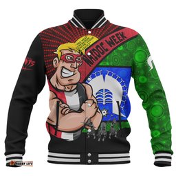 Amazing Aussie St Kilda NAIDOC Week Pride Edition Baseball Jacket