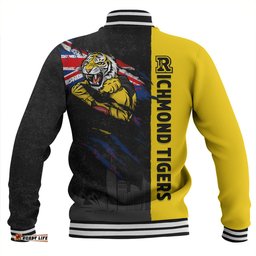 Amazing Aussie Richmond Burning Passion Of Power Scratch Style Baseball Jacket