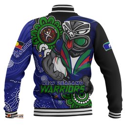 Amazing Aussie New Zealand Warriors Power Through Generations NAIDOC Edition Baseball Jacket