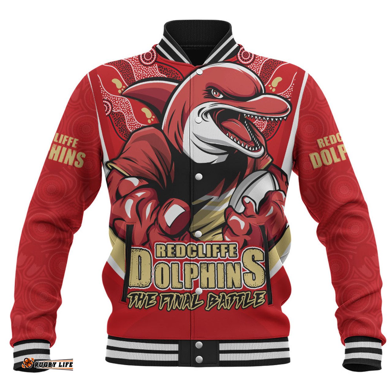 Amazing Aussie Redcliffe Dolphins Final Clash Battle Edition Baseball Jacket