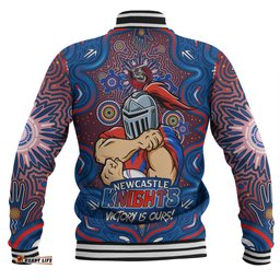 Amazing Aussie Newcastle Knights Aboriginal Pattern Inspired Victory Is Ours Baseball Jacket