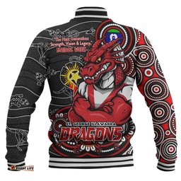 Amazing Aussie St. George Illawarra Dragons Spirit Of NAIDOC Series Baseball Jacket
