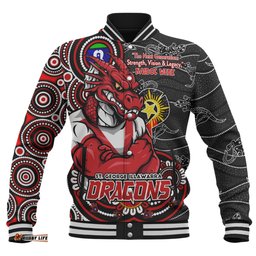 Amazing Aussie St. George Illawarra Dragons Spirit Of NAIDOC Series Baseball Jacket