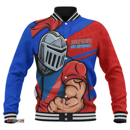Amazing Aussie Newcastle Knights Defend The Pride Baseball Jacket
