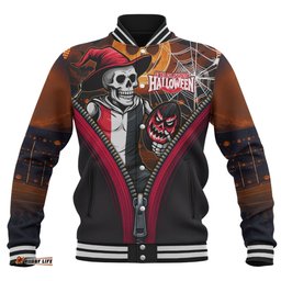 Amazing Aussie St Kilda Halloween Night Reaper Baseball Jacket
