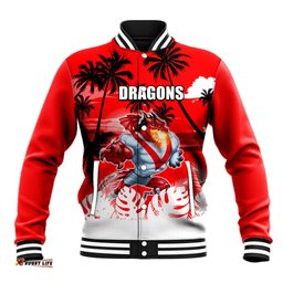 NRL Dragons Baseball Jacket Summer Vibe Style