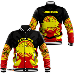 Rabbitohs Indigenous Baseball Jacket Style Aboriginal Flag