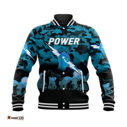 Custom Personalised Port Adelaide Power ANZAC Baseball Jacket Simple Style