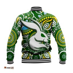 Rabbitohs Baseball Jacket Rabbitohs Aboriginal Dreamtime Style
