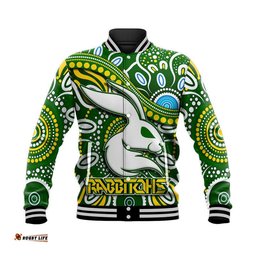Rabbitohs Baseball Jacket Rabbitohs Aboriginal Dreamtime Style