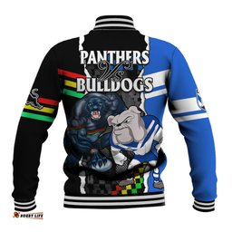 NRL Combine Bulldogs and Panthers Baseball Jacket