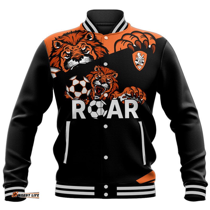 Brisbane Roar Soccer Baseball Jacket The Roar Mascot