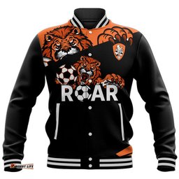 Brisbane Roar Soccer Baseball Jacket The Roar Mascot