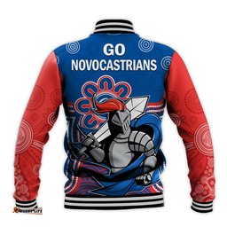 Knights Rugby Baseball Jacket Novocastrians 1987 Aboriginal Art