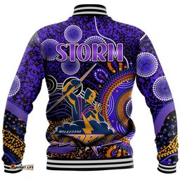 Storm Rugby Baseball Jacket Aboriginal Dots Verion