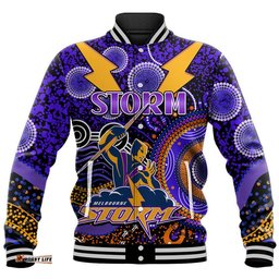 Storm Rugby Baseball Jacket Aboriginal Dots Verion