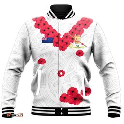 Vibe Hoodie Clothing - New Zealand Anzac Day Army Baseball Jacket
