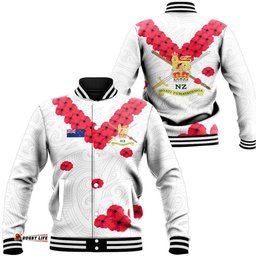 Vibe Hoodie Clothing - New Zealand Anzac Day Army Baseball Jacket