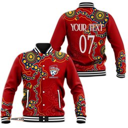 Adelaide United Soccer Indigenous Baseball Jacket The Reds
