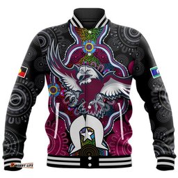 Custom Personalised Sea Eagles Rugby NAIDOC Week Baseball Jacket Indigenous