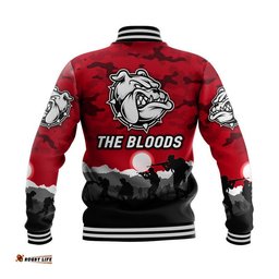 West Football Club Alice Springs ANZAC Baseball Jacket The Bloods Simple Style - Red