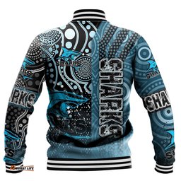 Vibe Hoodie Clothing - Cronulla-Sutherland Sharks Sporty Style Baseball Jackets