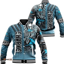 Vibe Hoodie Clothing - Cronulla-Sutherland Sharks Sporty Style Baseball Jackets