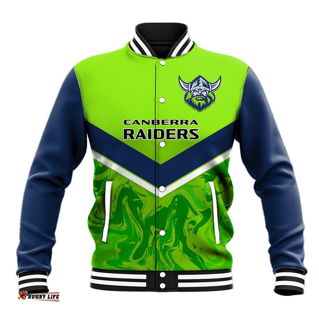 Raiders Rugby Baseball Jacket Canberra 1981 Sporty Style
