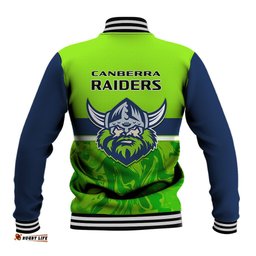 Raiders Rugby Baseball Jacket Canberra 1981 Sporty Style