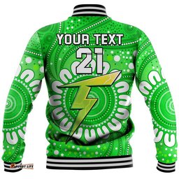 Custom Personalised Sydney Thunder Cricket Baseball Jacket Aboriginal