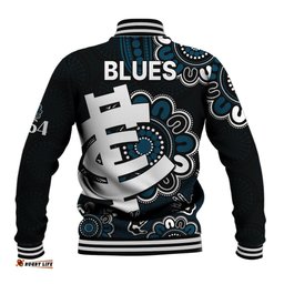 AFL Carlton Blues 1864 Aboriginal Baseball Jacket