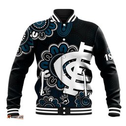AFL Carlton Blues 1864 Aboriginal Baseball Jacket