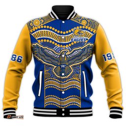 Eagles Football Baseball Jacket West Coast 1986 Aboriginal Sporty Style